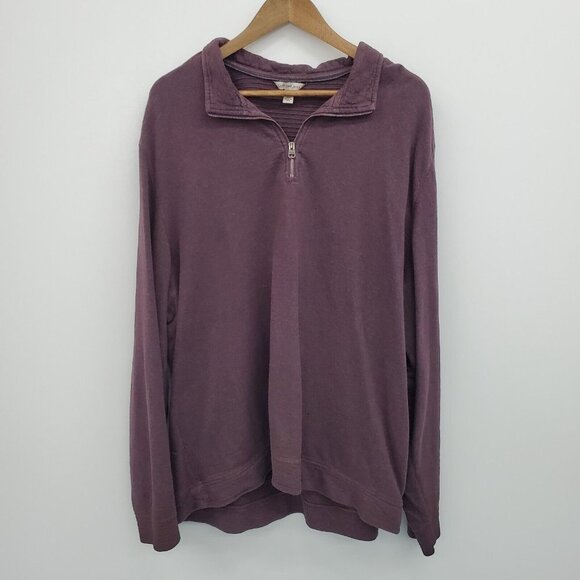 Calvin Klein Other - Calvin Klein Jeans Mens Long Sleeve 1/4 Zip Pullover Shirt Size XXL Wine Berry